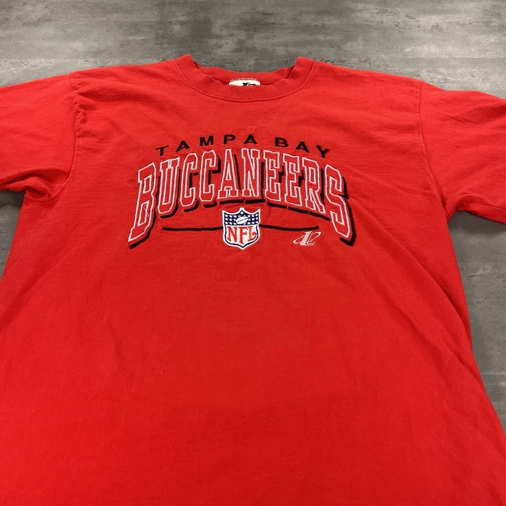 Vintage 90s Logo Athletic Tampa Bay Buccaneers Shirt Adult Large Single Stitch